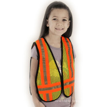 Children′s 100% Pol; Yester Mesh Safety Vest with Caution Tape